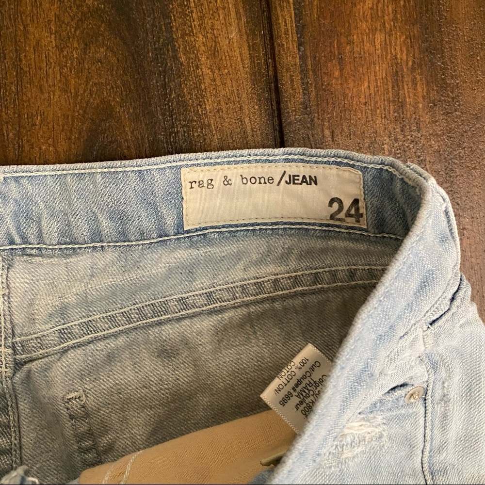 Rag & Bone Distressed Denim Shorts - Picture 2 of 7